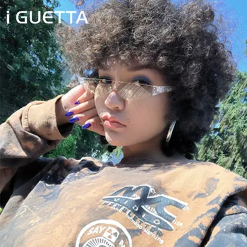 

iGUETTA Sunglasses Women 2019 Cat Eye Clear Sunglass Women Sun Glasses Men Vintage Designer Women High Quality UV400 IYJB569
