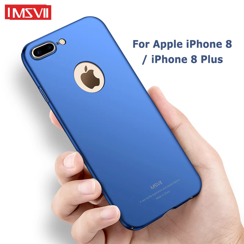 Msvii чехлы для iPhone 8 Plus чехол матовый 7 Жесткий Чехол Apple iPhone8 чехлы|Бамперы| |