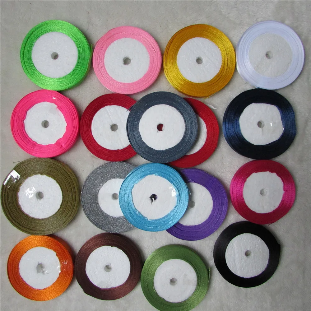 

ribbon 1cm1roll sell 18 kind of colour select wholesale wedding party decorate DIY bowknot technology