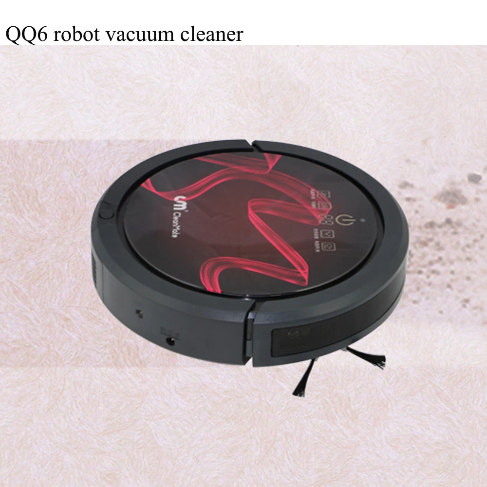 Бренд CleanMate QQ6 приложение WI-FI робот-пылесос Пол Пылесос Auto Cleaner время высокой мощностью всасывания сухой влажной уборки + стерилизация Бренд CleanMate QQ6 приложение WI-FI робот-пылесос Пол Пылесос Auto Cleaner время высокой мощностью всасывания сухой влажной уборки + стерилизация