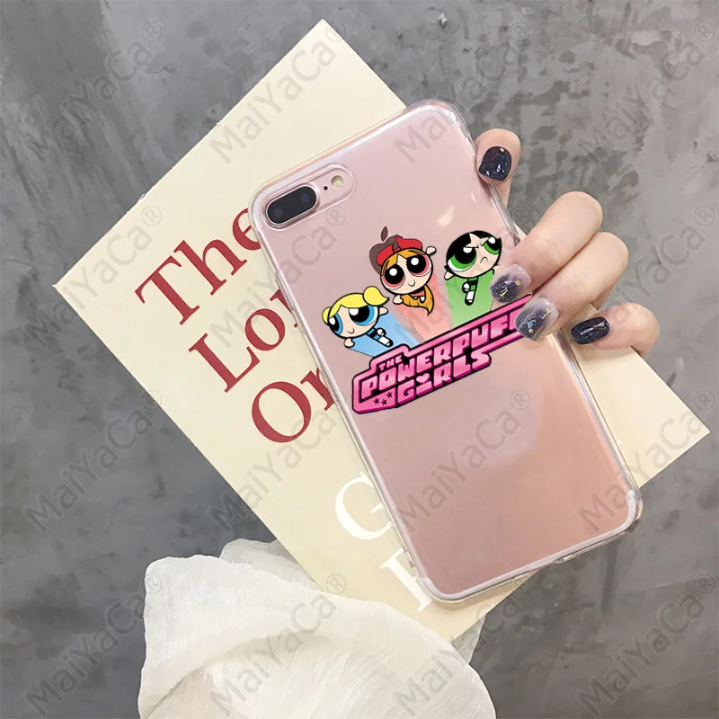 MaiYaCa Powerpuff Girls TPU Прозрачный чехол для телефона чехол для iPhone 7 7plus X XS MAX 6 6S 8 8Plus 5 5S XR - Цвет: A3