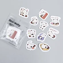 40 шт./упак. Kawaii енота декоративные Стикеры набор дневник альбом label Наклейки DIY канцелярские Наклейки подарок дневник деко обновления