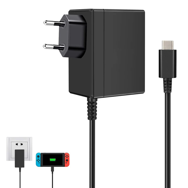 

AC Adapter Charger for Nintend Switch NS EU Plug Travel Charger For Switch Console Power Supply Game Accessories