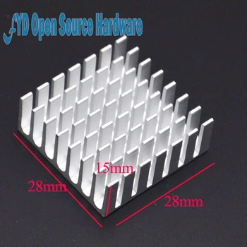 

Heat sink 28*28*15MM (silver slot) high-quality heat sink thick substrate