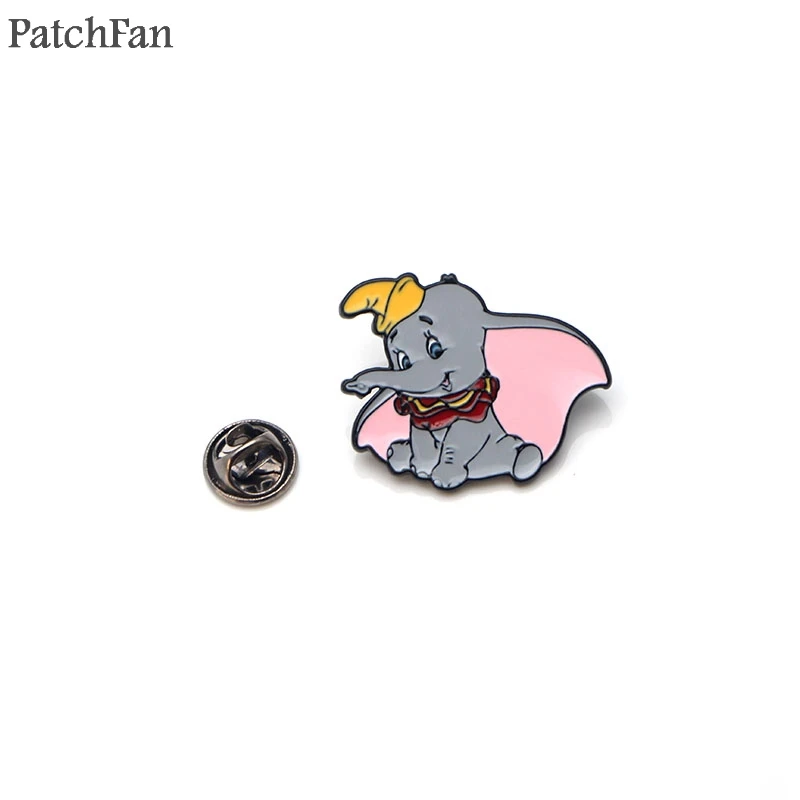 Patchfan Dumbo цинковые булавки para рюкзак Прайд металлические украшения для одежды медаль для сумки рубашка шляпа Значки броши для мужчин и женщин A0761