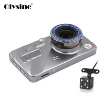 Olysine 4 Inch Full HD 1080P Car DVR Camera Dual Lens Dash Cam IPS Screen Driving Video Recorder Dashcam Auto Registrator