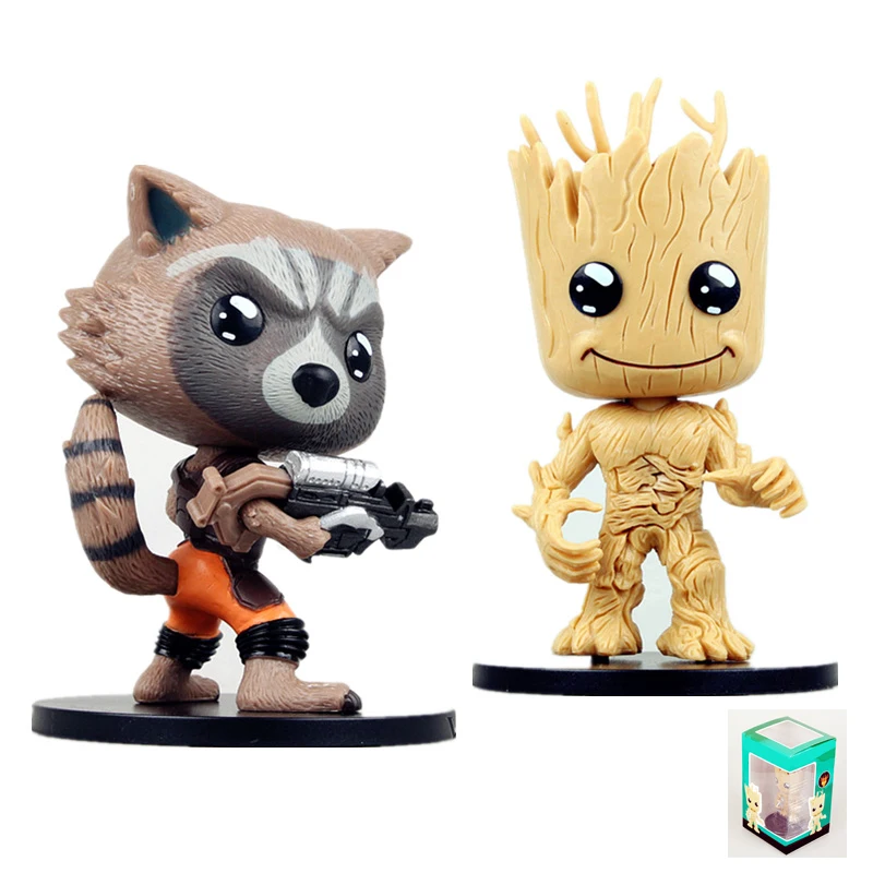 

Baby Tree Man Guardians of the Galaxy Grunt Rocket Raccoon Action Figure Car Decoration Grande Toys Anime Doll Gift
