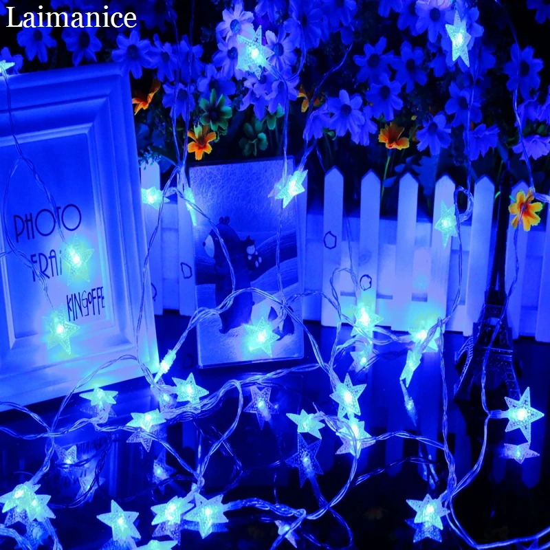 4 Color 10M 5M 3M 2M USB 5V Star LED string lights Christmas holiday wedding party festival decoration Garland lights Fairy lamp 4 Color 10M 5M 3M 2M USB 5V Star LED string lights Christmas holiday wedding party festival decoration Garland lights Fairy lamp