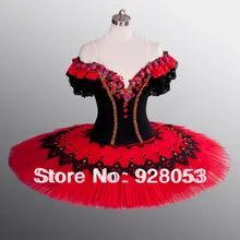 Балетная юбка-пачка для женщин; балетная пачка для взрослых; классическая балетная пачка для девочек; танцевальная одежда; красная пачка AT0058