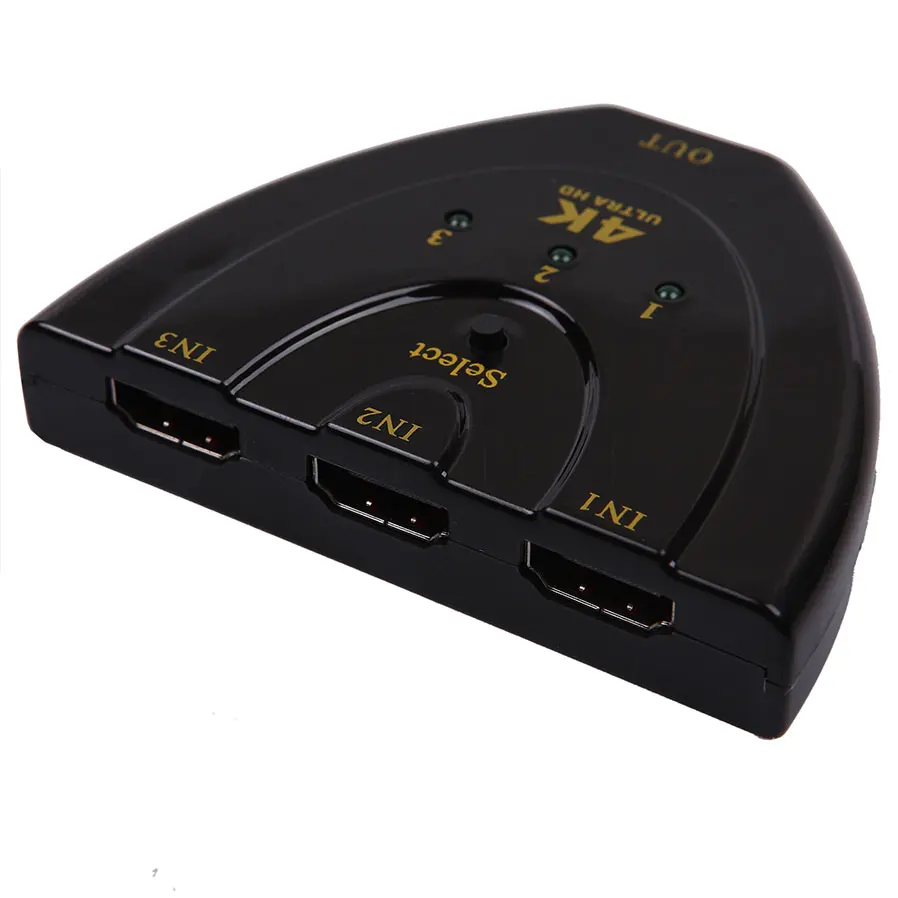 Kebidu 4K * 2K мини HDMI переключатель адаптер 1.4b 3 порта Переключатель сплиттер в 1 для ПК