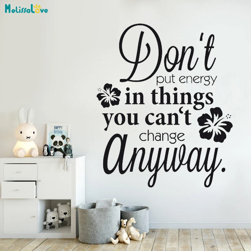 Vinyl Experience Talk Wall Sticker Don T Put Energy On Impossible Vinyl Experience Talk Wall Sticker Don