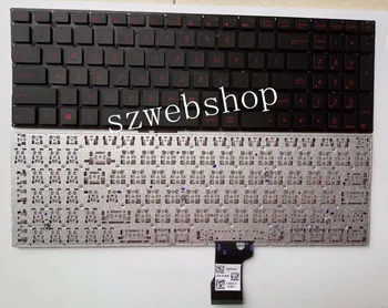 

New for ASUS UX52 UX52A UX52V UX52VS N501 N501J N501JM UX501 UX501JW UX501VW UX501VW6700 black US keyboard NO frame red letter