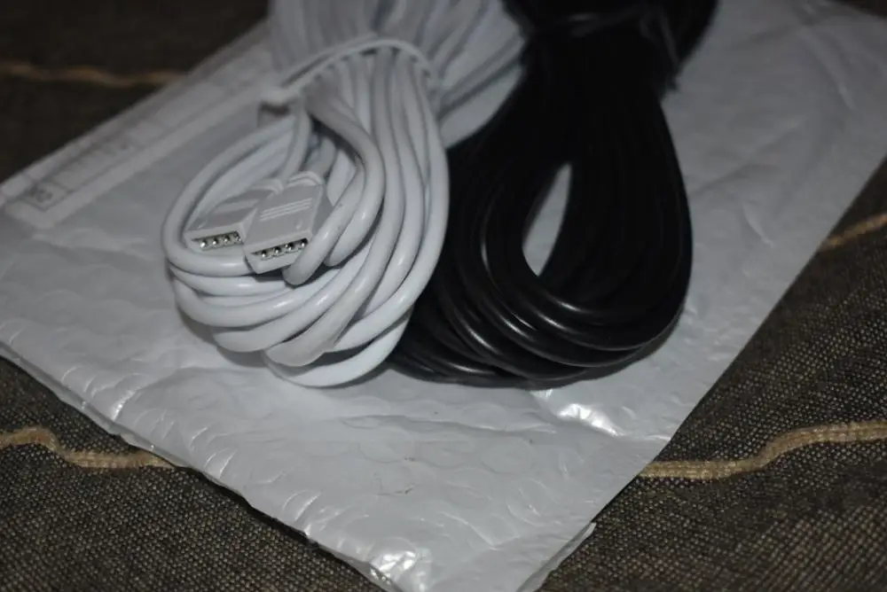4-контактный разъем для разноцветных светодиодов кабель-удлинитель шнура провода+ 4pin разъемы 1 м 2,5 м 5 м 30 см для SMD 5050 3528 RGB Светодиодные ленты света