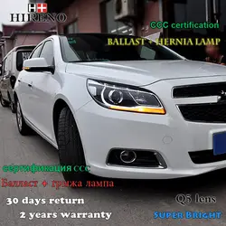 Hireno фары для 2012 2013 2014 Chevrolet Malibu фар сборки LED DRL ангел объектив двойной луч ксеноновые 2 шт