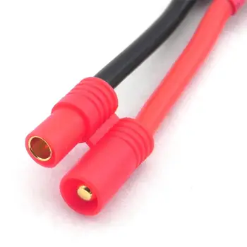 

1 to 2 Dual Battery Connector Adapter Cable Expansion Banana Plug to T Plug QR X350