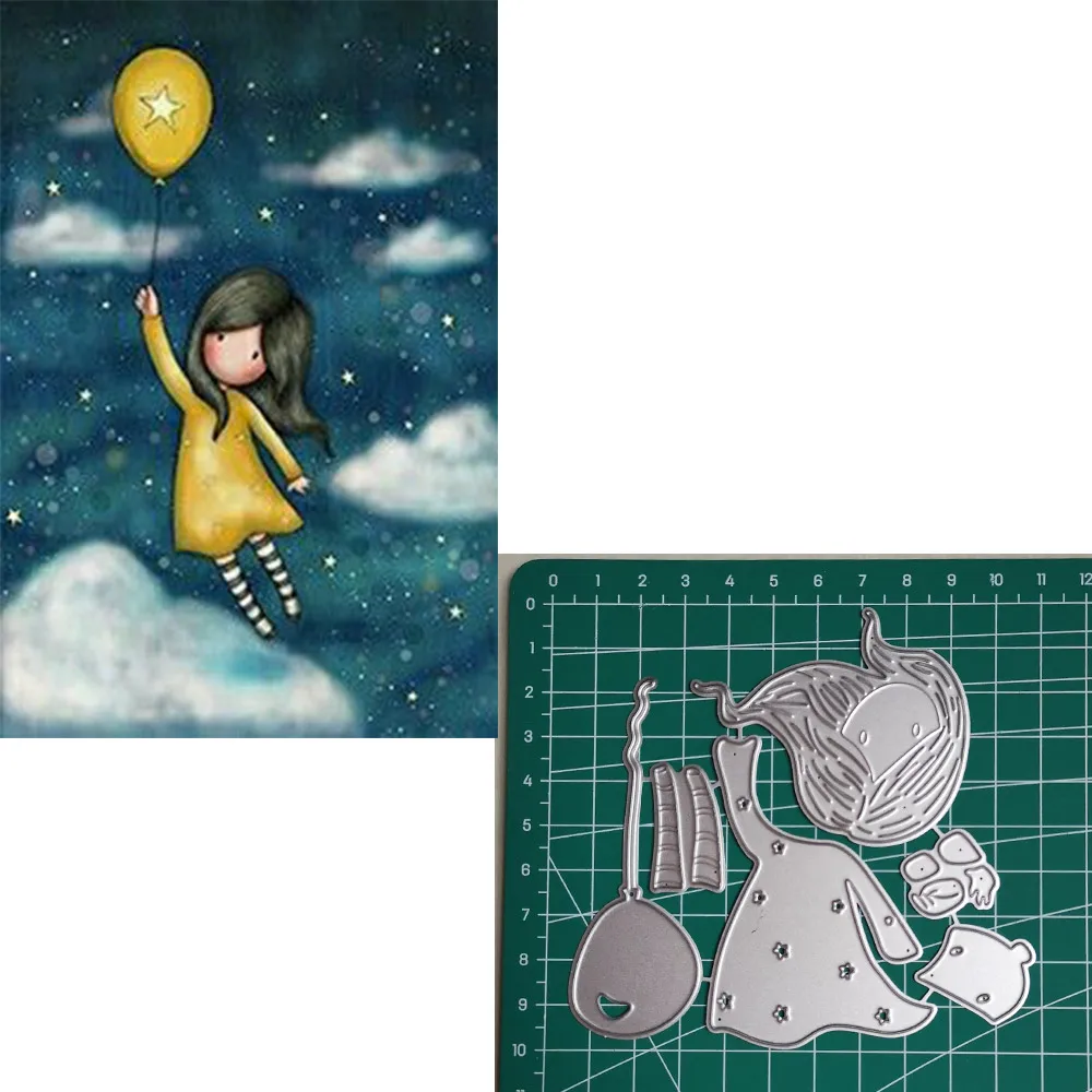  Girl Metal Cutting Dies 2019 Scrapbooking Craft Dies Cut Stamps Embossing Stencils Invitation Card  - 33023109577