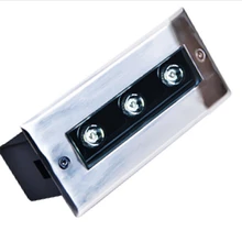 20 см светодио дный подземные лампы 3 Вт подземный свет, IP67 встроенный шайба стены, светодио дный подземных бар AC85-265V LUL-C-3W