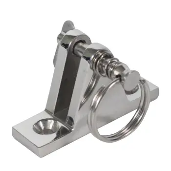 

316 Stainless Steel bimini top hardware Marine Part Depot Top Stainless Steel 90 degree Chrome Deck Hinge with Pin and Ring