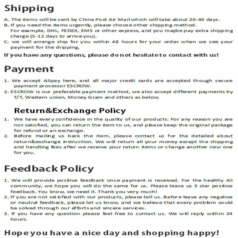 shipping