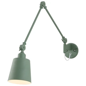 

Nordic bedroom bedside wall lamp study reading light color folding telescopic rocker arm mechanical wall lamp mx4191430