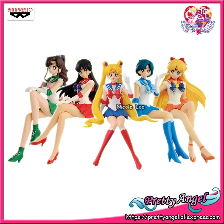 

Pretty Angel-Genuine Banpresto Break Time Figure (BTF) Pretty Guardian Sailor Moon Mecury Mars Jupiter Venus Collection Figures