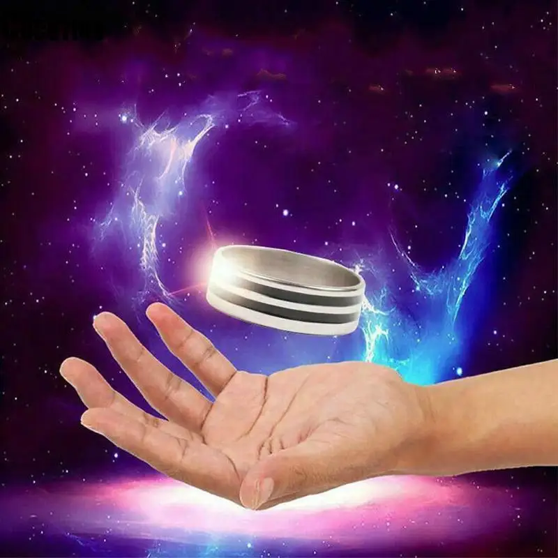 

Creative Magic Floating Ring Magic Tricks Play Ball Pen Floating Effect Of Invisible Suit Powerful Magic Props Rings Jewelry