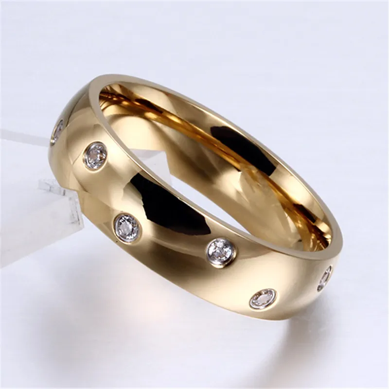 CC Titanium Steel Wedding Rings For Women And Men Couple Lovers Ring Bridegroom Bridal Jewelry Accessories Drop Shipping CC990