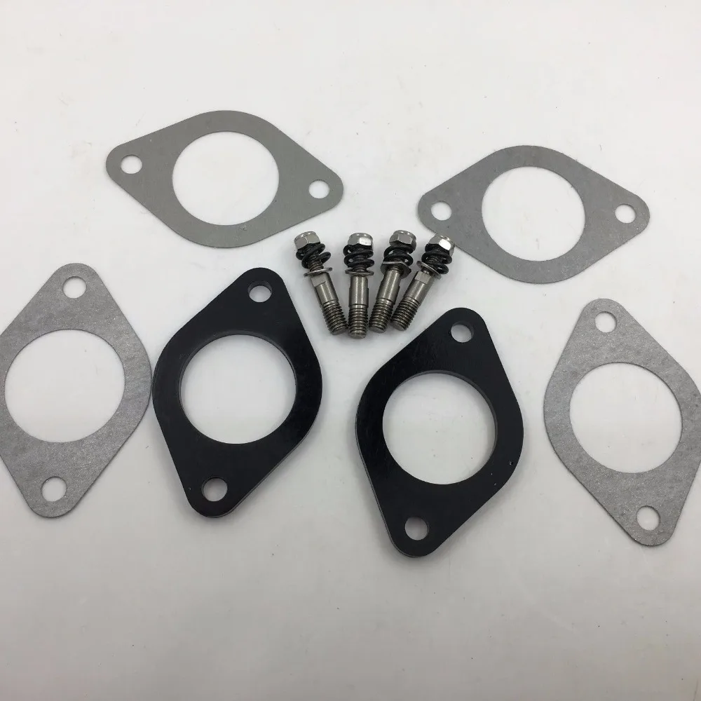 Sherryberg Carburetor Carb Heat Insulator BASE GASKET Bolts for Weber 48 / 50 / 55 DCOE Carburettor Mount Base Gasket Kit