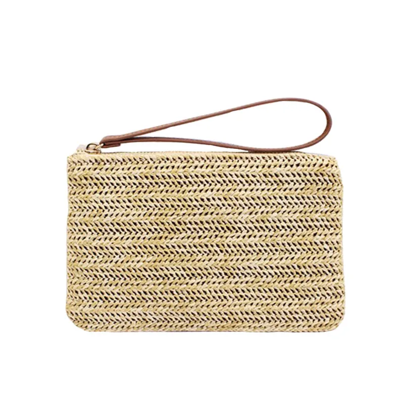 Women Clutch Bags Female INS Popular Summer Beach Straw Bag Lady Travel Mini Messenger Bags Casual Knitted Bolsa Tote SS0399 (7)