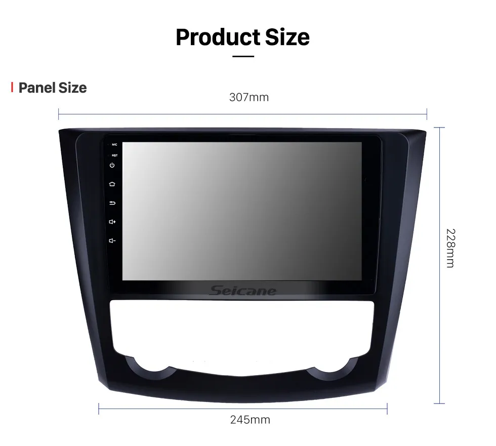Discount Seicane Android 8.1 GPS Navigation Stereo for 2016 2017 Renault Kadjar 9" Car Auto radio Support TV Tuner Steering Wheel Control 14
