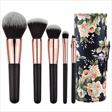 Professional Makeup Brush Set with Case Powder Foundation Eyeshadow Eyebrow Blusher Brush Bucket Kits Make Up Tool : image Professional Makeup Brush Set with Case Powder Foundation Eyeshadow Eyebrow Blusher Brush Bucket Kits Make Up Tool
