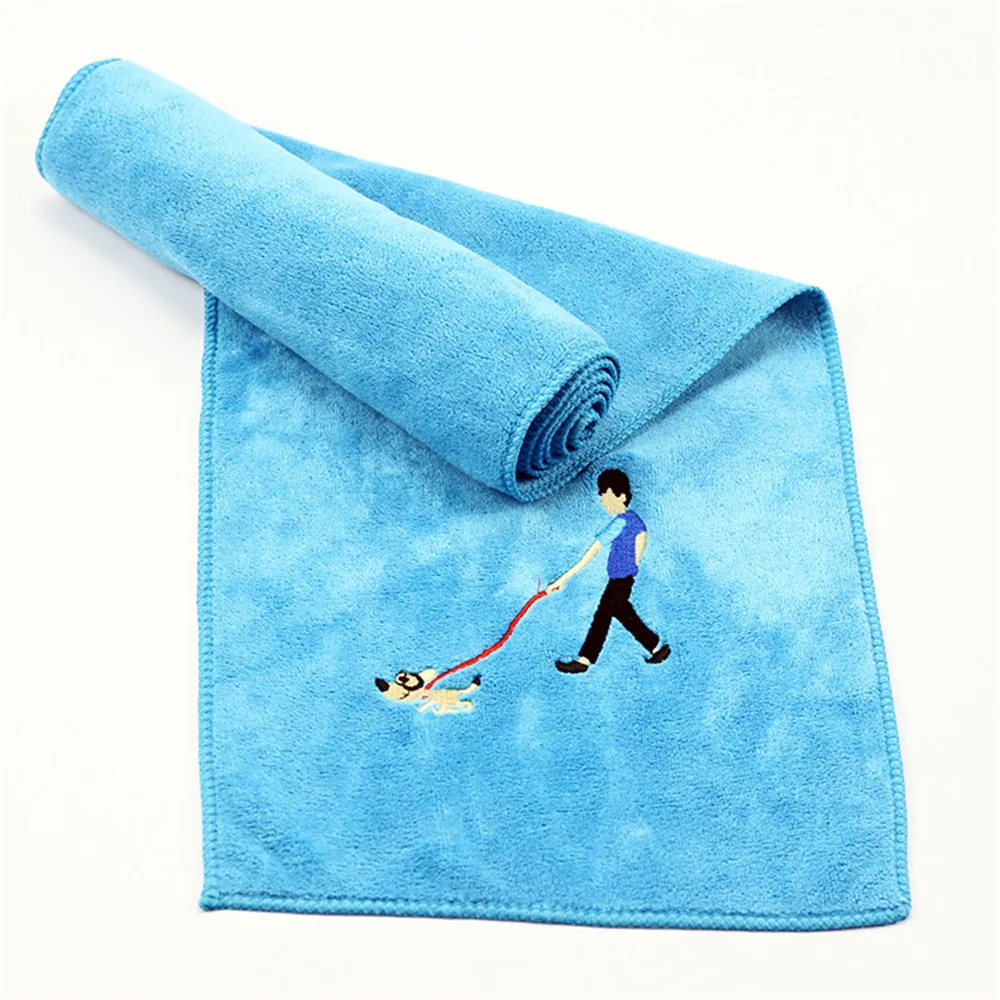 DelCaoFen 25*110 см Высокое качество Спортивное махровое полотенце для спортзала toalha de esportes для плавания и путешествий быстросохнущее полотенце с вышивкой