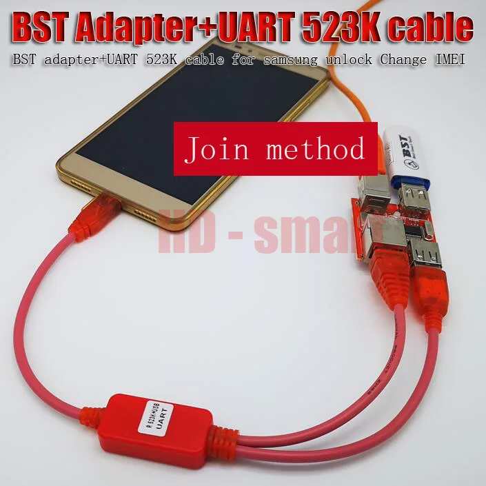 

BST Dongle adapter+UART 523K cable for unlock and Change IMEI
