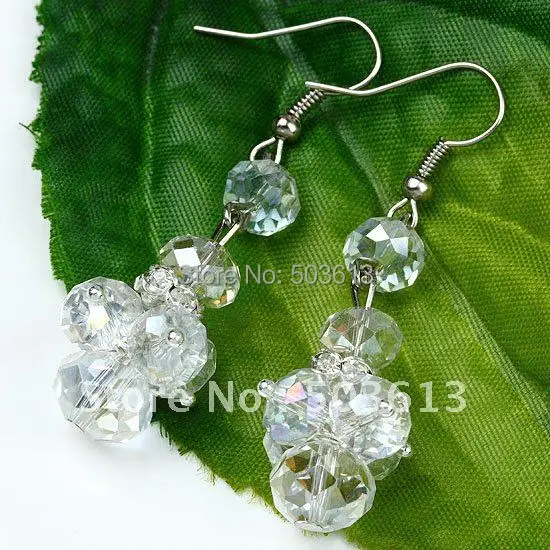 Женские серьги подвески со стеклянными бусинами|drop earrings|earrings fashionfashion drop earrings |