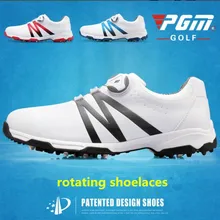 PGM Мужская обувь для гольфа Супер Кожаная Спортивная Обувь Водонепроницаемая дышащая нескользящая обувь для мужчин размер EUR 39-45