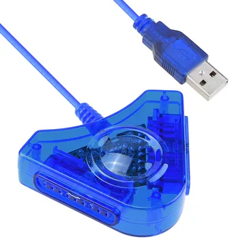 

Duo Port USB Adapter to PC Windows for PS One for PS2 Vibration Controller