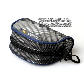

Black Reticular Waterproof PVC Cosmetics bags Wrapping edge/Transparent travel zipper bag /set Toy gift bag 100pcs/lot