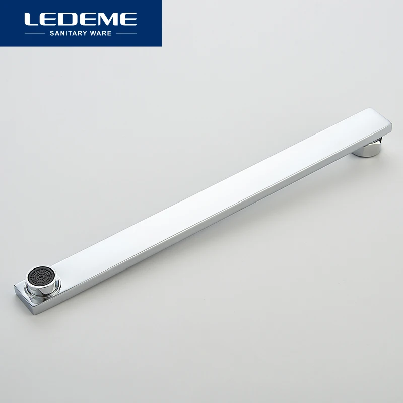 Kaufen LEDEME Bad Wasserhahn Chrom finish Neue Wand Montiert Wasserfall Bad Badewanne Handheld Dusche Mischbatterie Wasserhahn L2584