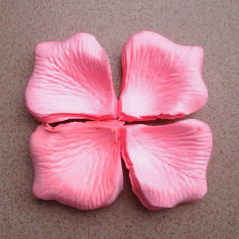 144 шт./лот Свадебные шелковые лепестки роз Свадебные Flowergirl корзина украшение, искусственные цветы - Цвет: Pink