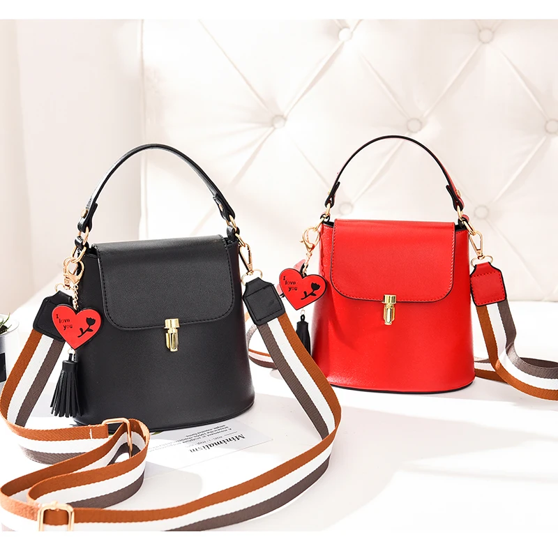 

Women Bags Bucket handbag Fashion Summer Bag for Woman 6 Colors Luxury PU Leather Handbags
