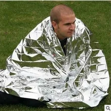 Пленка ПЭТ чрезвычайных одеяло спасательных одеяло изоляции одеяло аварийного солнцезащитный крем автомобиль открытый чрезвычайных одеяло первой помощи