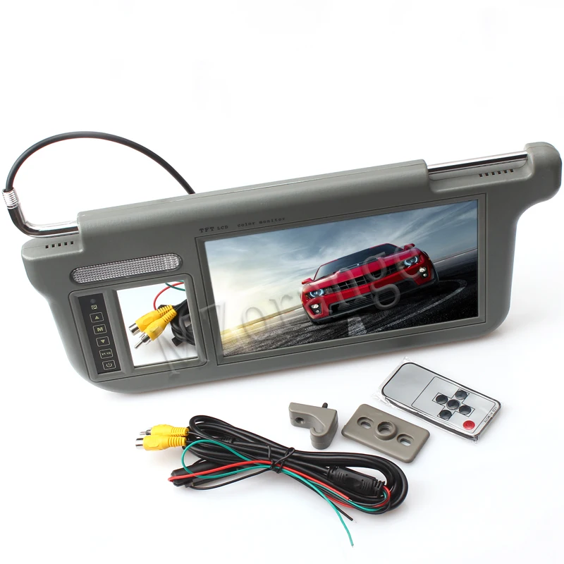 MZORANGE 1 sztuka 9 cal TFT LCD samochodu osłony przeciwsłoneczne monitory wyświetlacz w lewo lub w prawo beżowy czarny szary 2- sposoby wejście wideo samochód monitora MZORANGE 1 sztuka 9 cal TFT LCD samochodu osłony przeciwsłoneczne monitory wyświetlacz w lewo lub w prawo beżowy czarny szary 2- sposoby wejście wideo samochód monitora