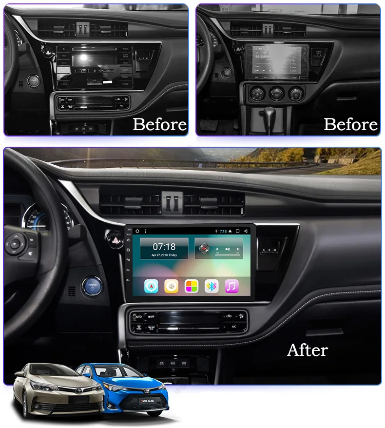 Flash Deal 10.1" 2.5D IPS Android 8.1 Car DVD GPS Player For Toyota Corolla 2017-2018 Car Radio Stereo Head Unit with Navigation 4