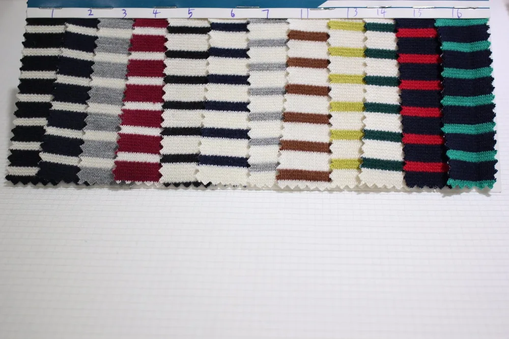 striped jersey knit fabric
