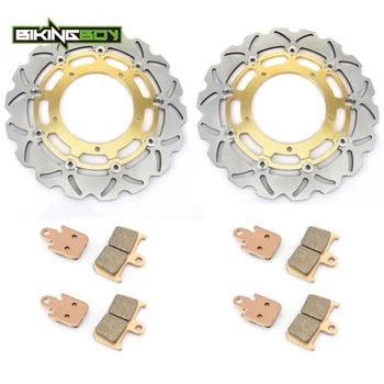 

BIKINGBOY Front Brake Discs Disks Rotors Pads For Yamaha VMX 1700 V-Max 2009 2010 2011 2012 2013 2014 2015 2016 2017