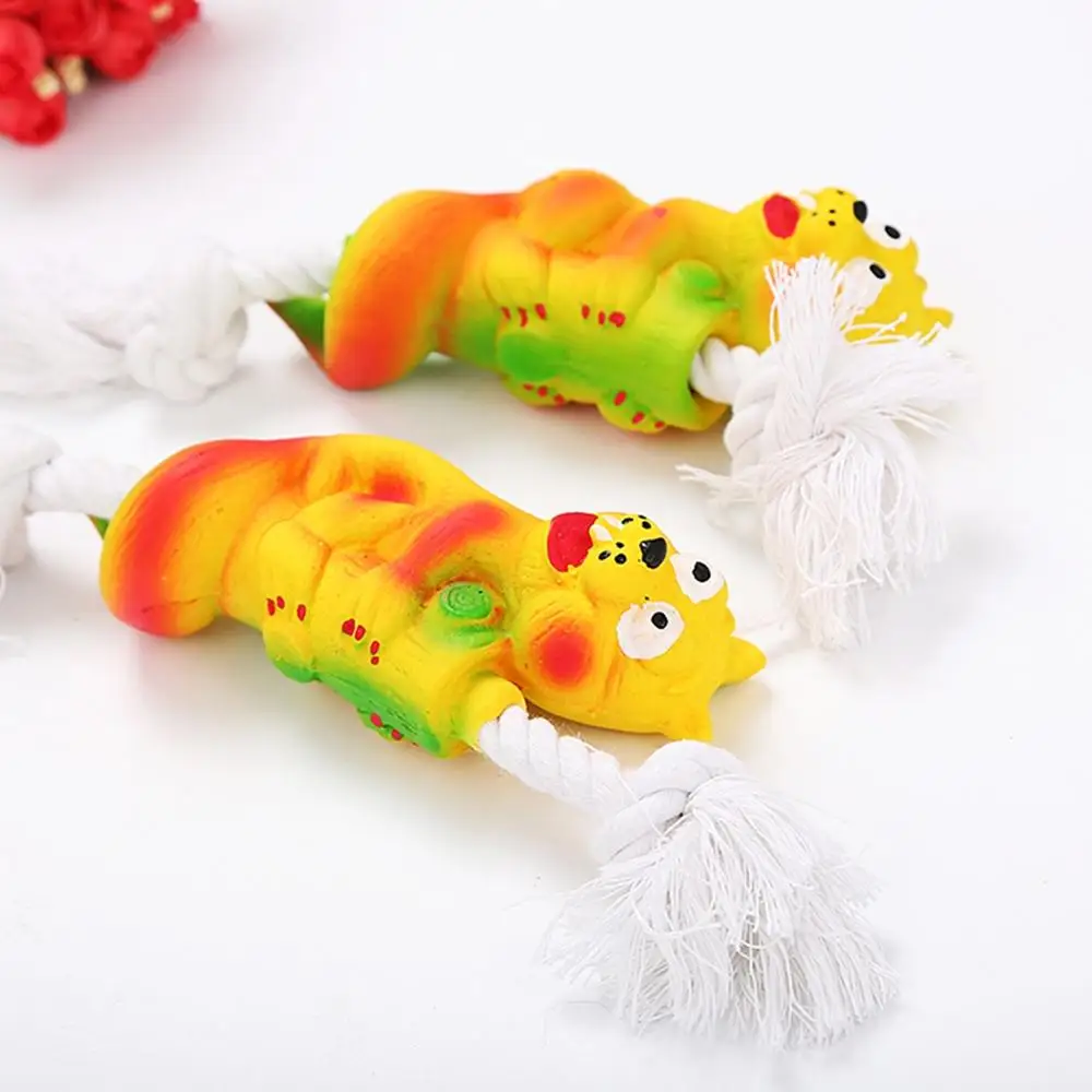 

Pet Dog Toy Bite-proof Vocal Funny Shape Dog Molars Plus Cotton Rope Latex Toys Drop Shipping