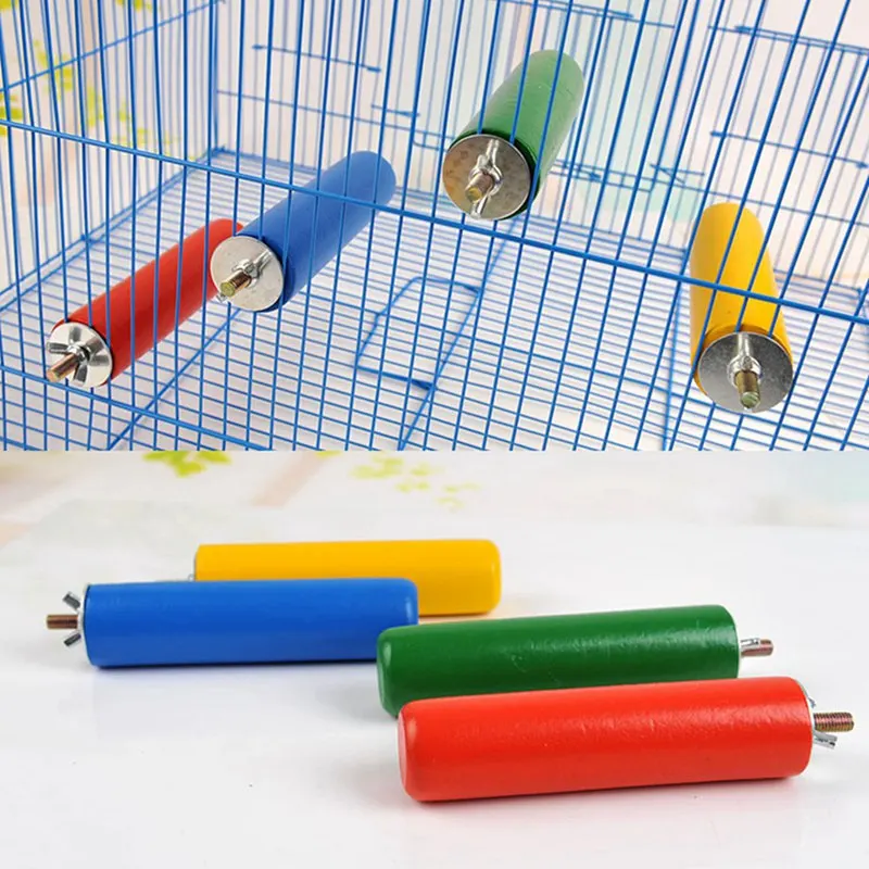 

Small Pets Cage Exercise Toys Large Cylinder Wooden Jump Plate for Hamster Guinea Pig Colorful