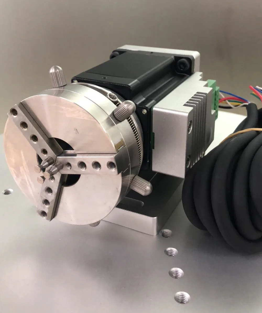 Rotary Gripper Fixture For Jewelry Ring Laser Marking Welding Machine Parts Rotate Jig shaft with Step Motor Driver Wholesale Rotary Gripper Fixture For Jewelry Ring Laser Marking Welding Machine Parts Rotate Jig shaft with Step Motor Driver Wholesale
