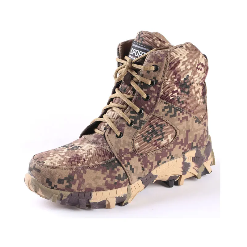 

Men Camouflage Tactical Combat Military Boots Outdoor Climbing Desert Army AnkleBoots Special Force Combat Trekking Boot AA12003