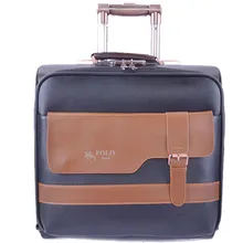 BOLO BRAVE Suitcase Genuine Classic Design Luggage sets great for travel Expandable Spinner Trolley Bags16 inch PU Tricolor Bag
